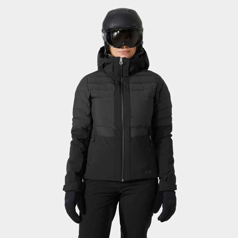 Helly Hansen Avanti Insulated Ski Jacket Womens XS Black Tech Professional
